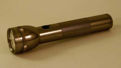 A Maglite flashlight