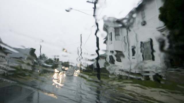 Rain on a windshield